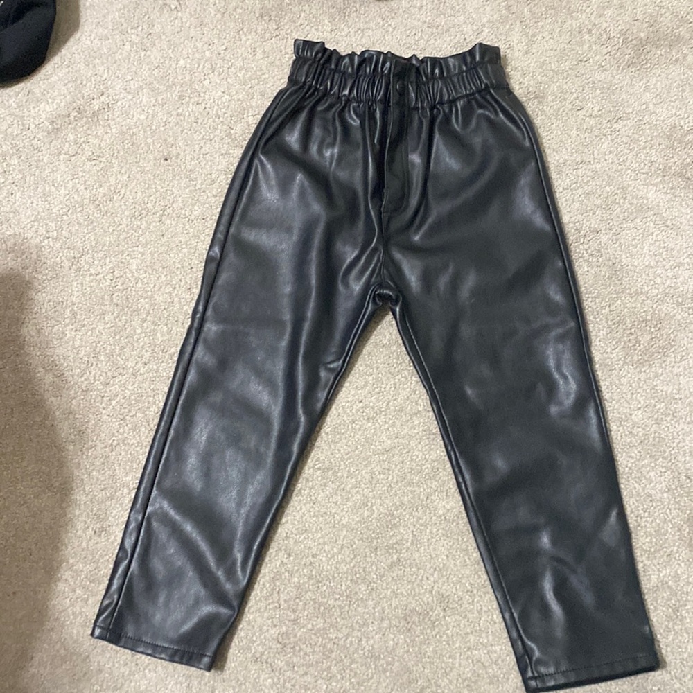 Zara Paperbag Leather pants